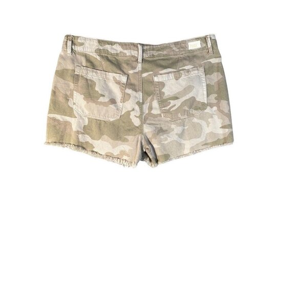 Paige Womens Mayslie Utility Camo Print Shorts Size 32 - Picture 4 of 9
